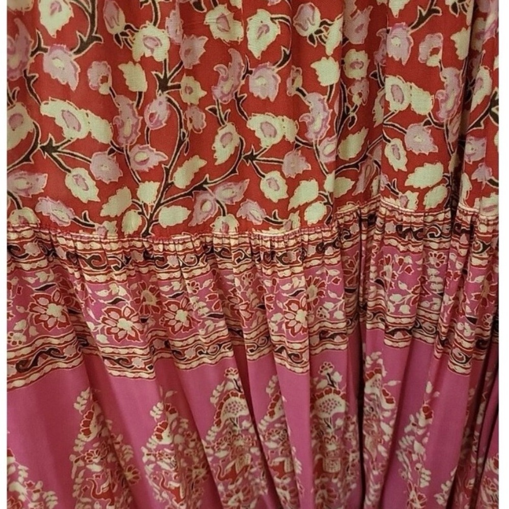 Spell Vibrant Pink Red Maxi Dress - Picture 4 of 5
